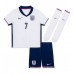 Camisa de time de futebol Inglaterra Bukayo Saka #7 Replicas 1º Equipamento Infantil Europeu 2024 Manga Curta (+ Calças curtas)